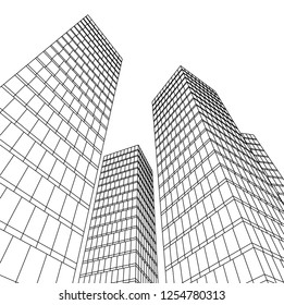 architecture building 3d 