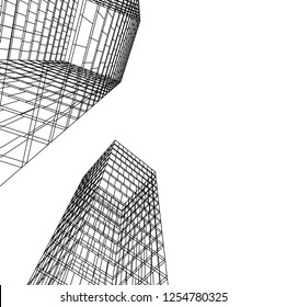 architecture building 3d 