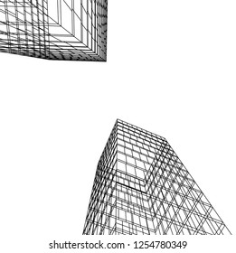 architecture building 3d 