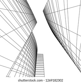 architecture building 3d 