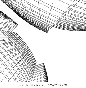 architecture building 3d 
