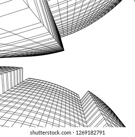 architecture building 3d 