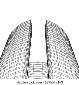 architecture building 3d 
