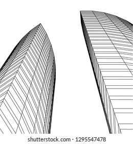 architecture building 3d 