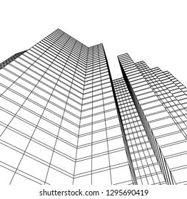 architecture building 3d 