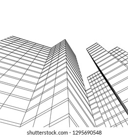 architecture building 3d 