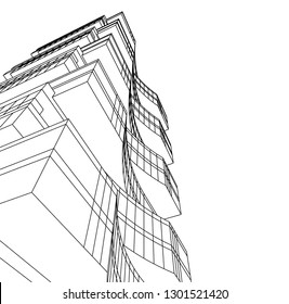 architecture building 3d 