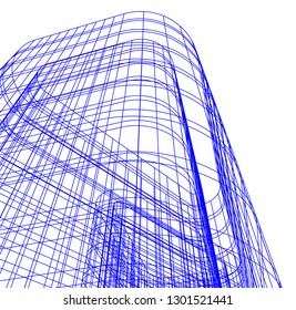 architecture building 3d 