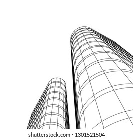 architecture building 3d 