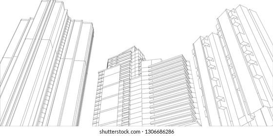 architecture building 3d