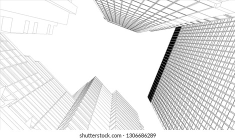 architecture building 3d