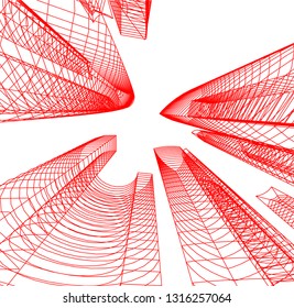architecture building 3d 