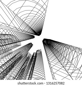 architecture building 3d 