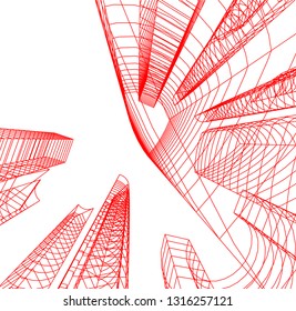 architecture building 3d 