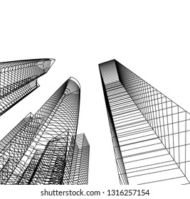 architecture building 3d 