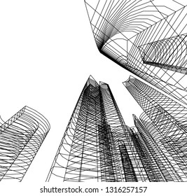 architecture building 3d 