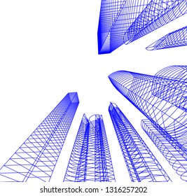 architecture building 3d 