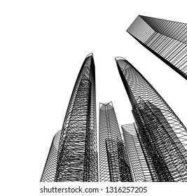 architecture building 3d 