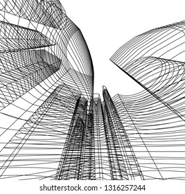architecture building 3d 