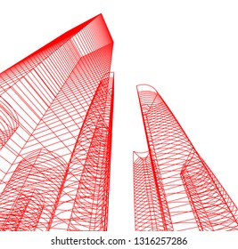 architecture building 3d 