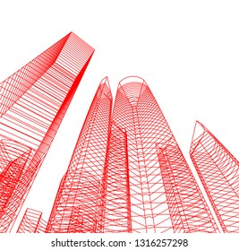 architecture building 3d 