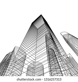 architecture building 3d 