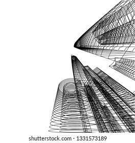 architecture building 3d 