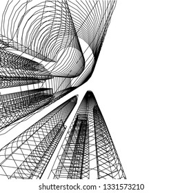 architecture building 3d 