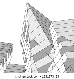 architecture building 3d 