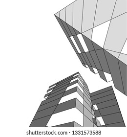 architecture building 3d 