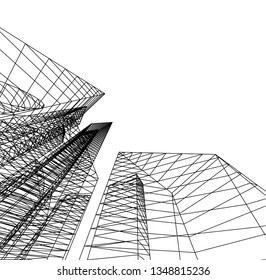 architecture building 3d 