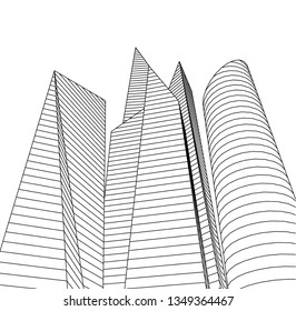 architecture building 3d 