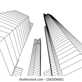 architecture building 3d 