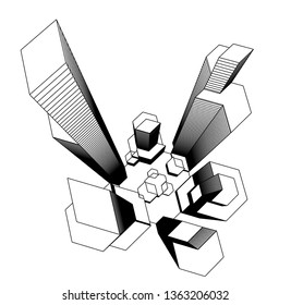 architecture building 3d 