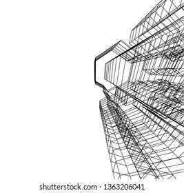 architecture building 3d 