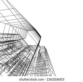 architecture building 3d 