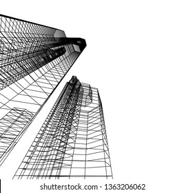 architecture building 3d 