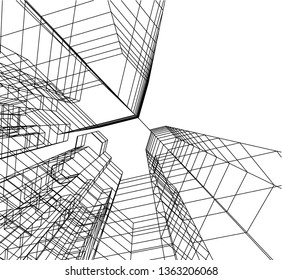 architecture building 3d 