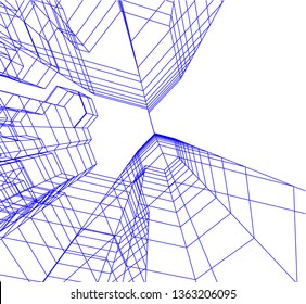 architecture building 3d 