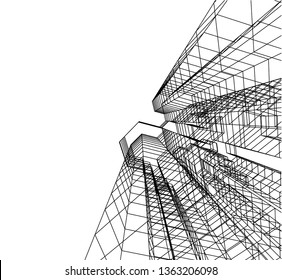 architecture building 3d 