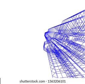 architecture building 3d 