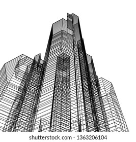 architecture building 3d 