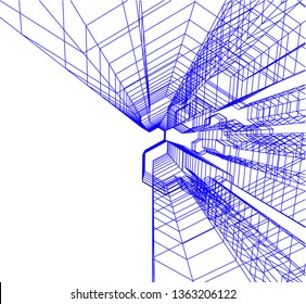 architecture building 3d 