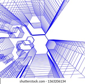 architecture building 3d 