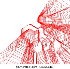 architecture building 3d 