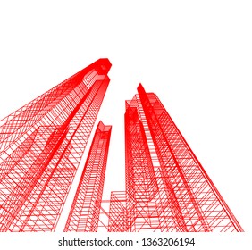 architecture building 3d 