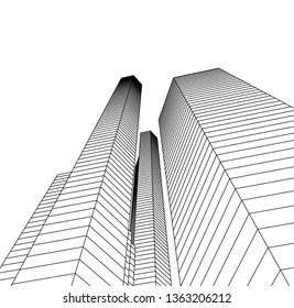 architecture building 3d 
