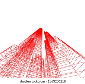 architecture building 3d 