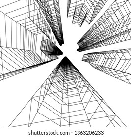 architecture building 3d 