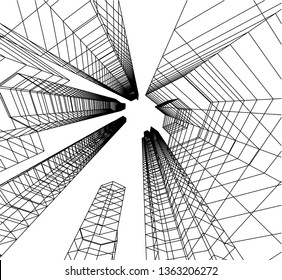 architecture building 3d 